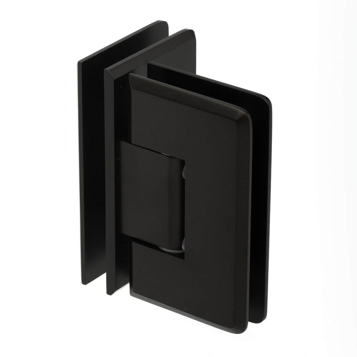 90 Degree Heavy Duty Glass-to-Glass Hinge with Beveled Edges