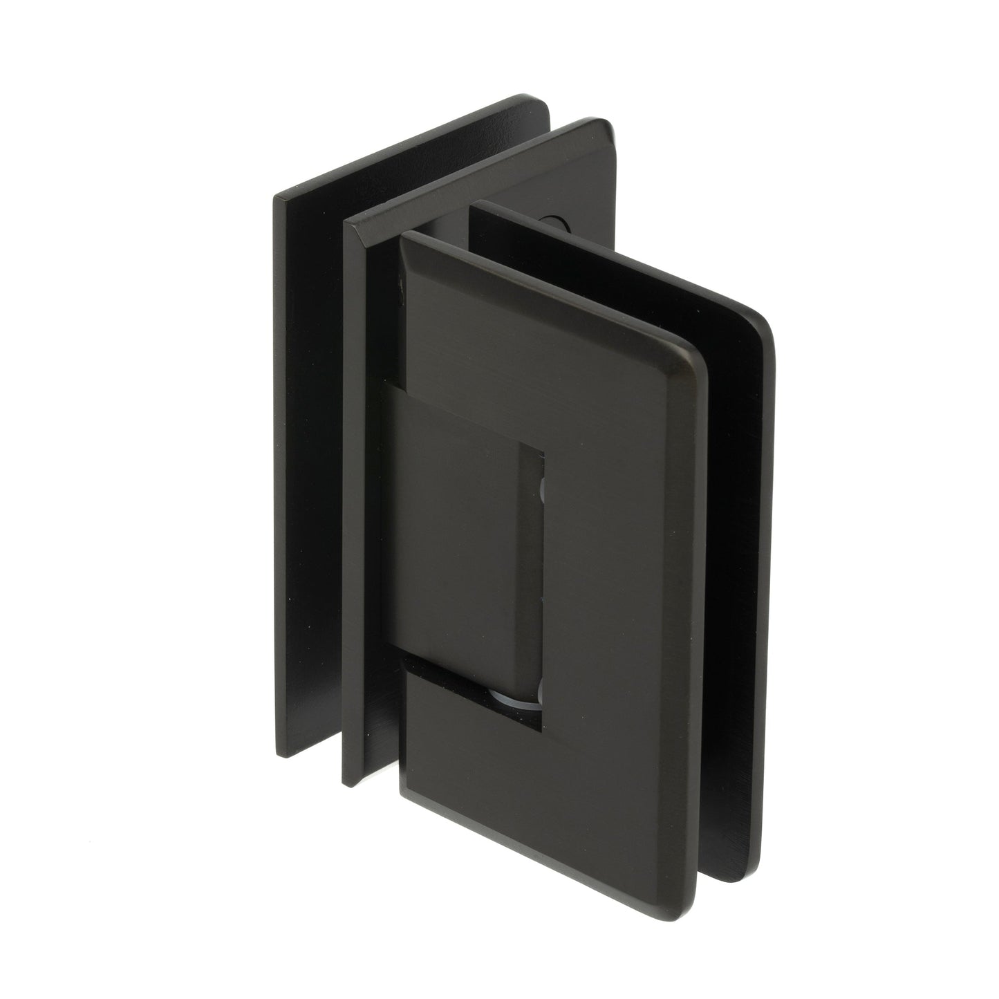 90 Degree Standard Duty Glass-to-Glass Hinge with Beveled Edges