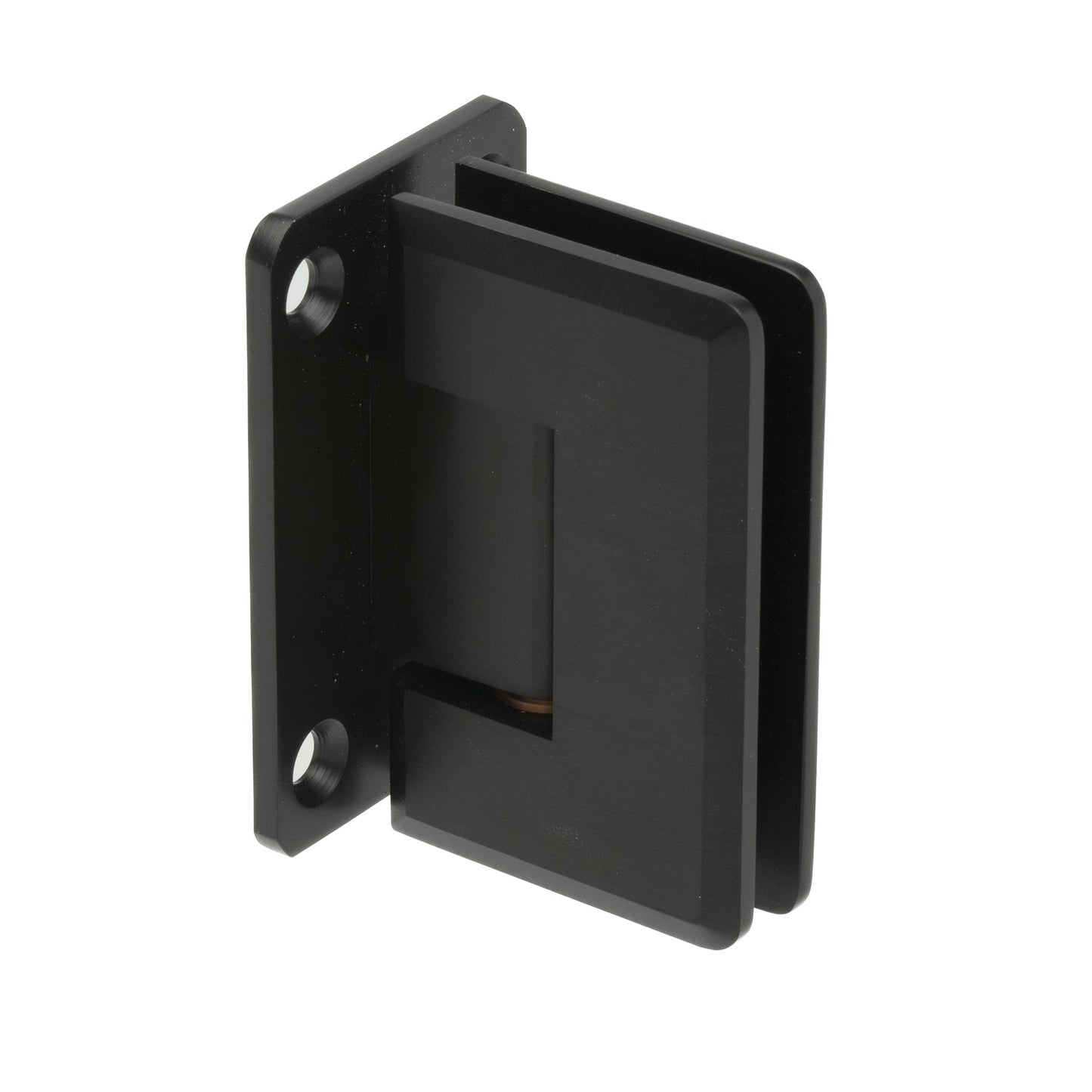 Small Wall Mount Full Back Plate Standard Hinge - 1/4" Glass