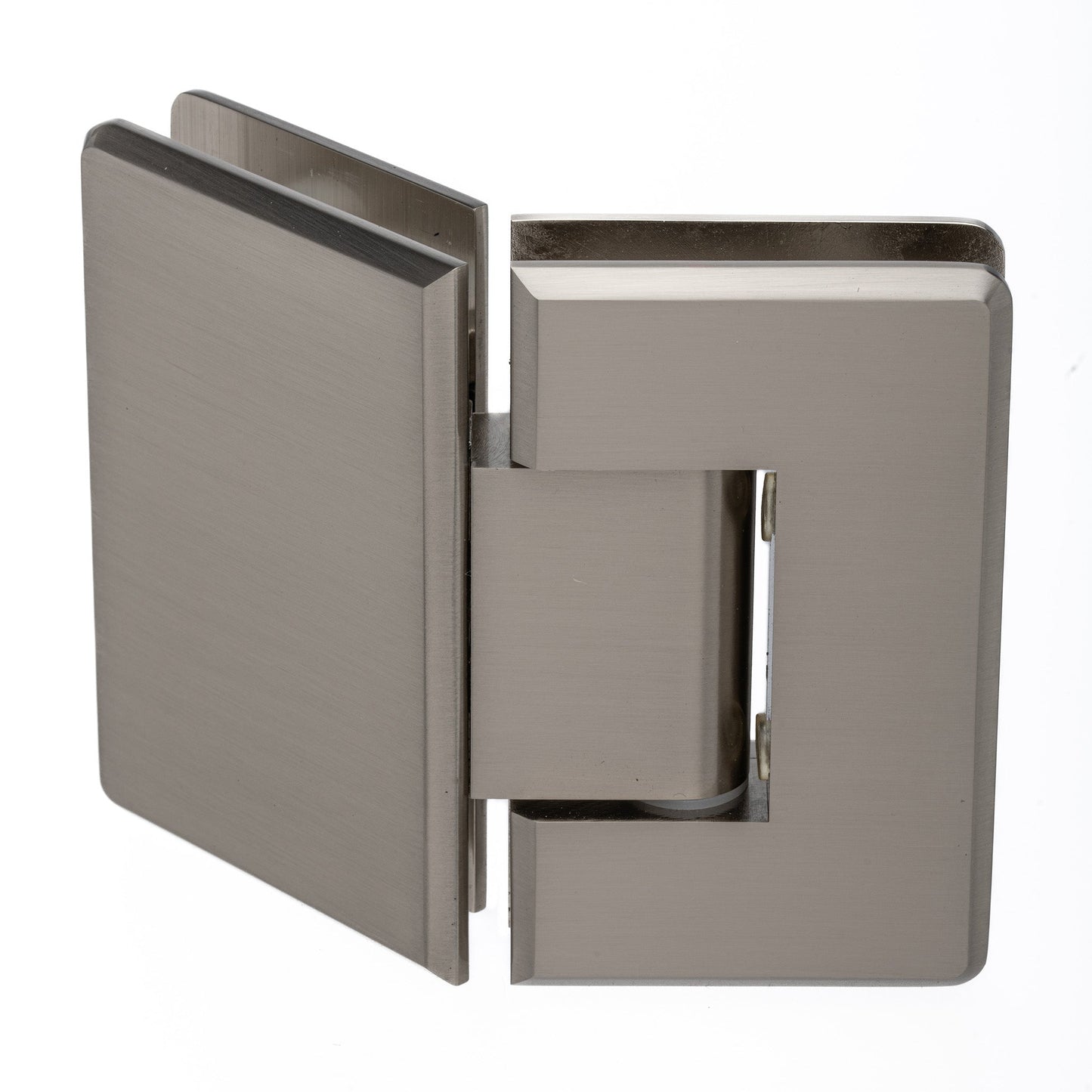 135 Degree Glass-to-Glass Standard Hinge with Beveled Edges