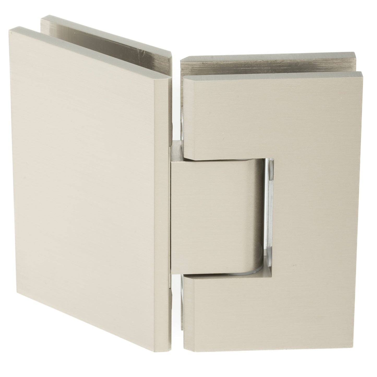 135 Degree Glass-to-Glass Heavy Duty Hinge with Squared Corners