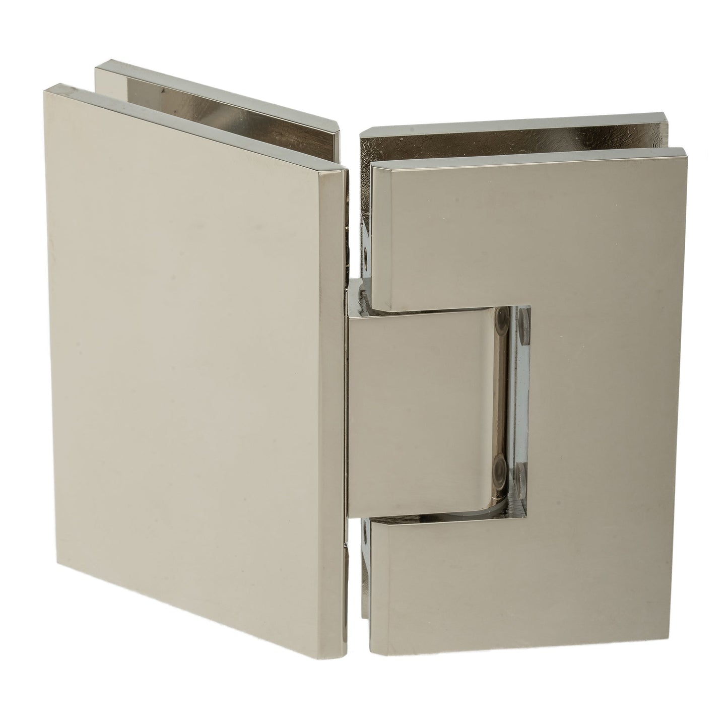 135 Degree Glass-to-Glass Heavy Duty Hinge with Squared Corners