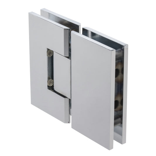 180 Degree Glass-to-Glass Heavy Duty Hinge with Squared Corners