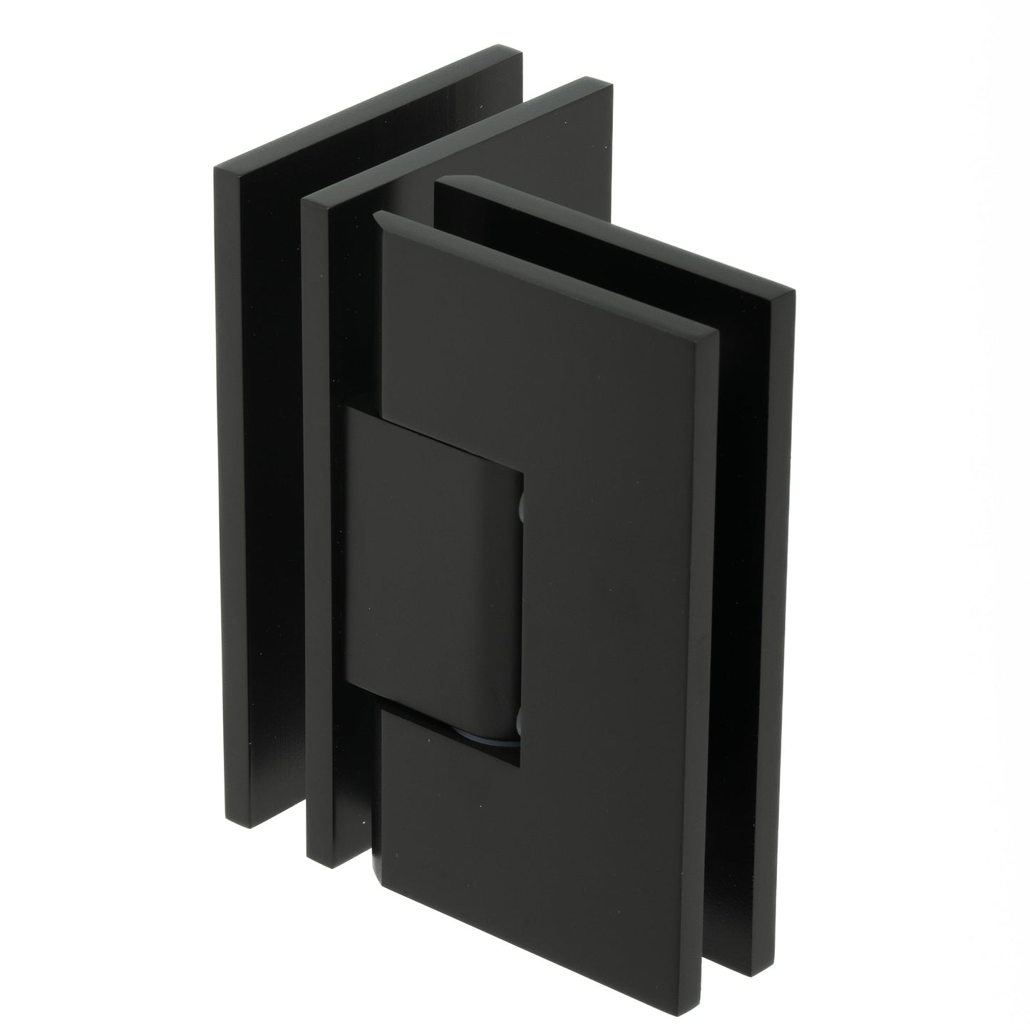 90 Degree Heavy Duty Glass-to-Glass Hinge with Squared Corners