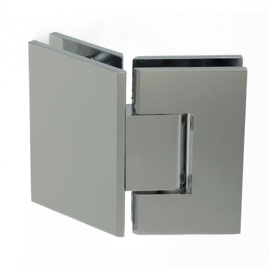 135 Degree Glass-to-Glass Hinge with Squared Corners