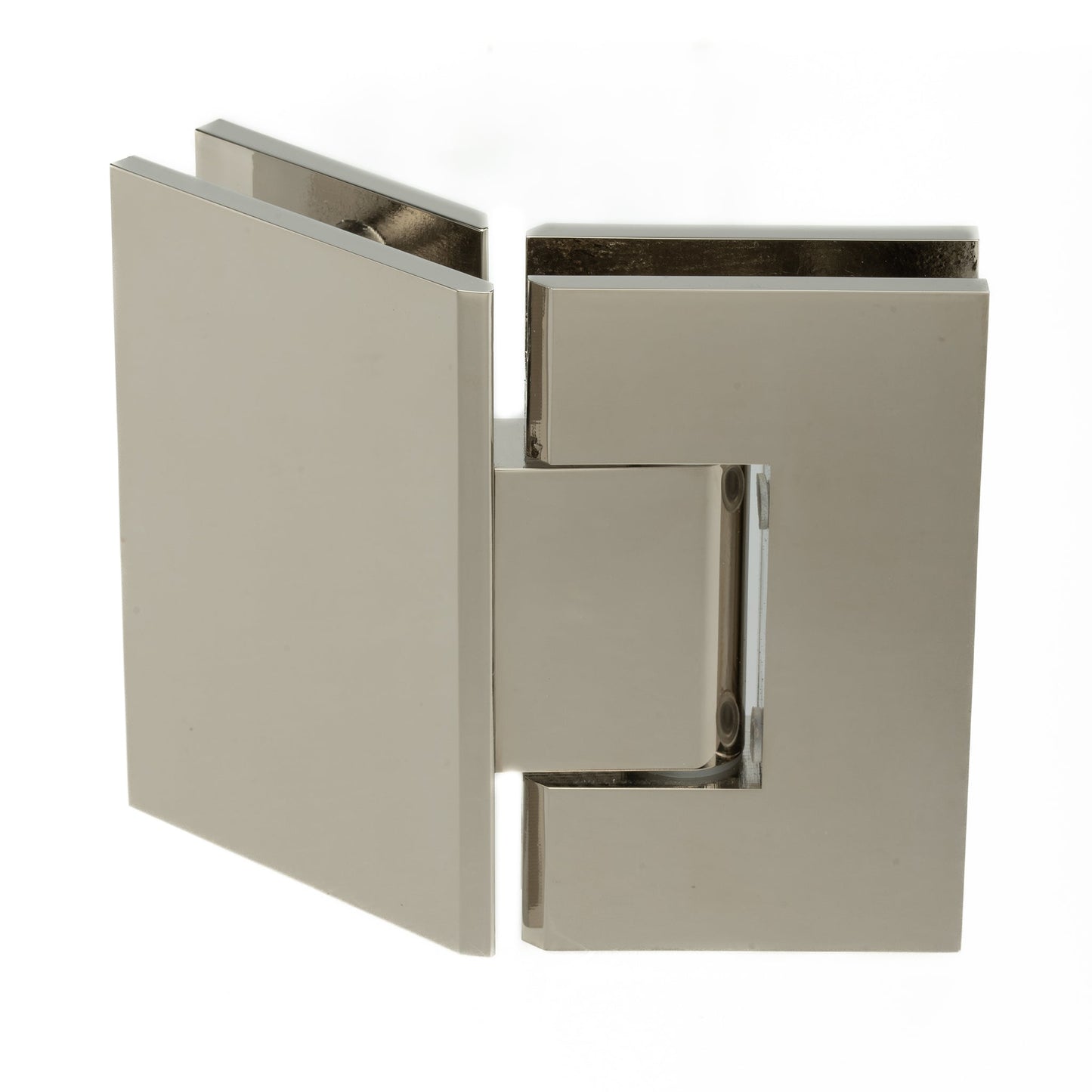 135 Degree Glass-to-Glass Hinge with Squared Corners