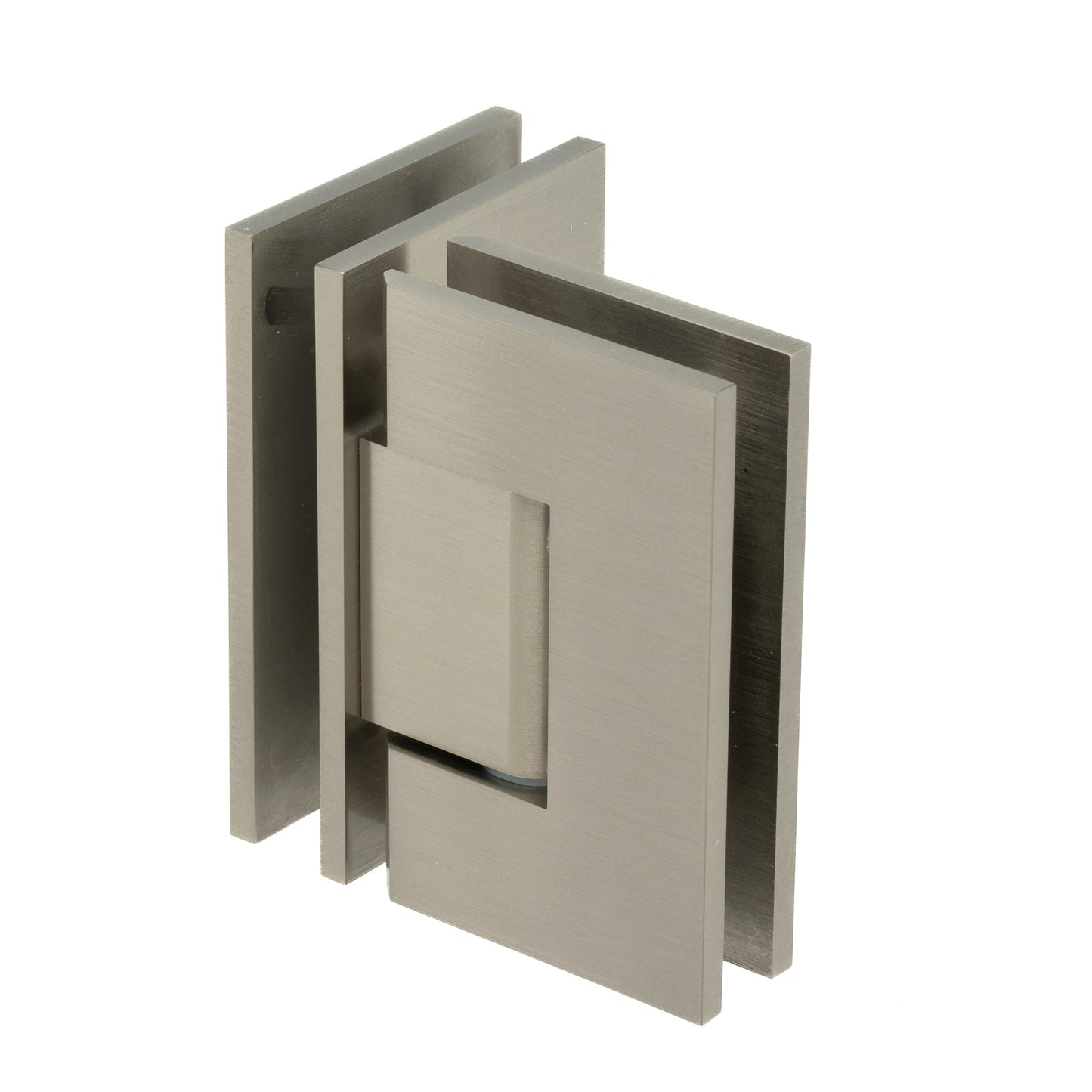 90 Degree Glass-to-Glass Standard Duty Hinge with Squared Corners