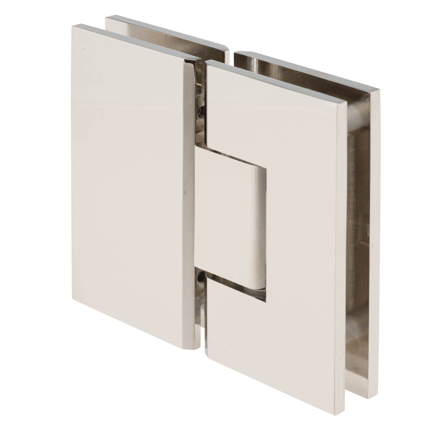 180 Degree Glass-to-Glass Heavy Duty Hinge with Squared Corners